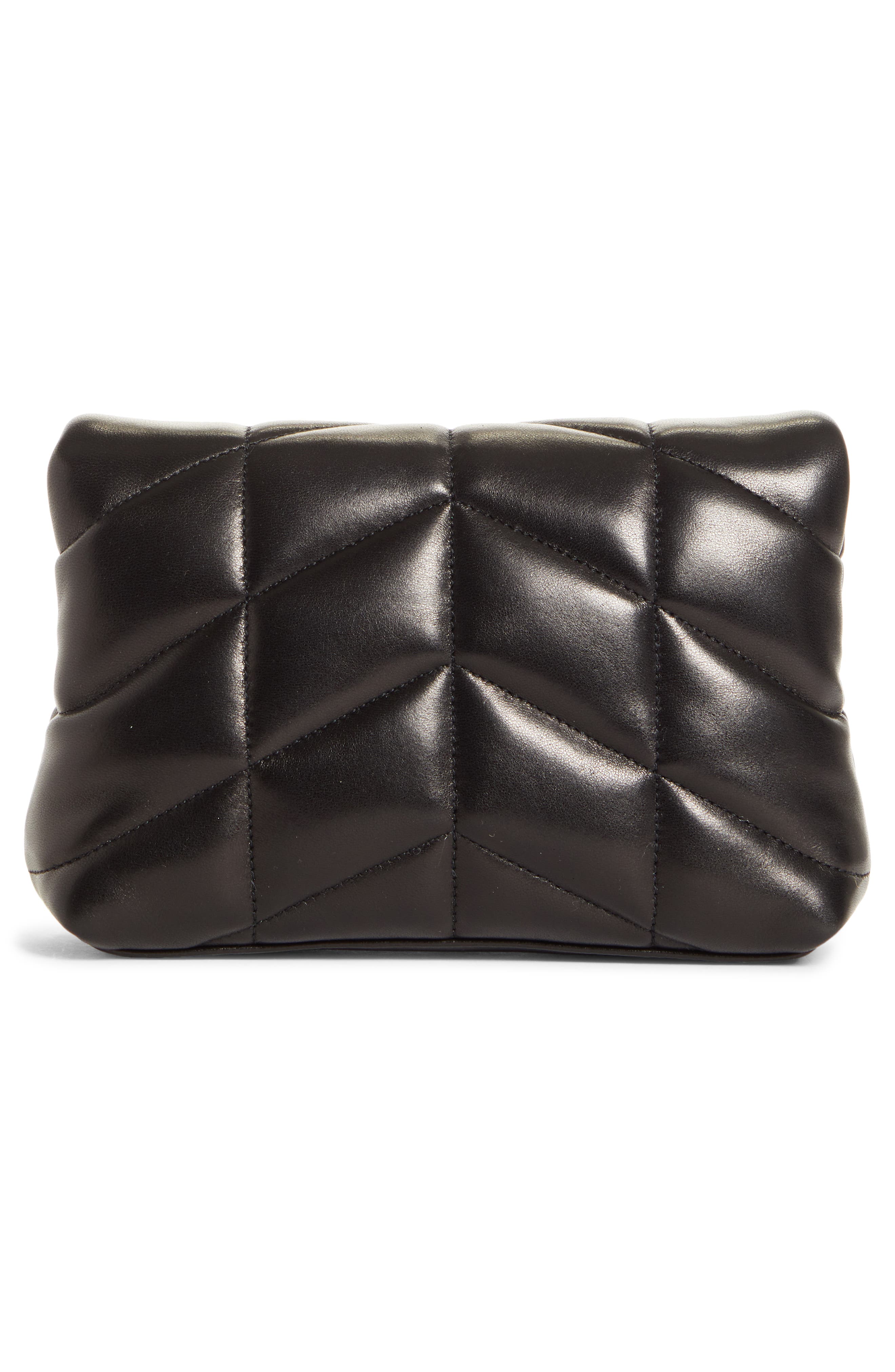 Saint Laurent Small Lou Puffer Pouch, Alternate, color, 