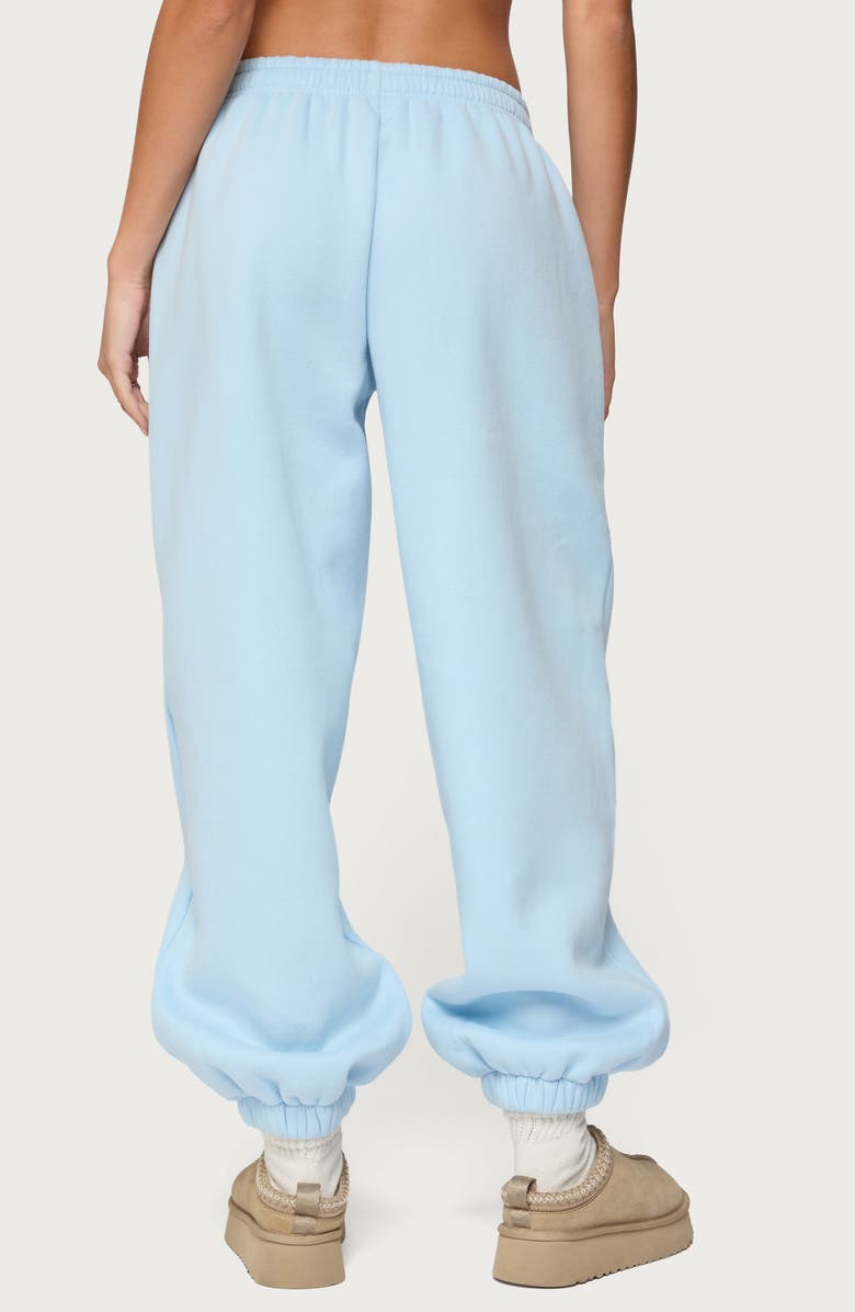 EDIKTED Major Love Logo Sweatpants, Alternate, color, Light-Blue