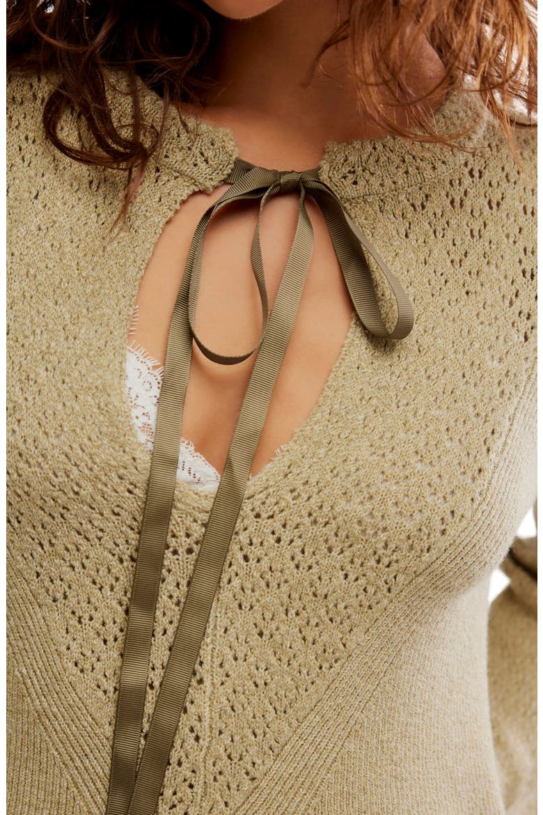 Bali Old Flame Sweater Dress, Alternate, color, OLIVE TREE HEATHER