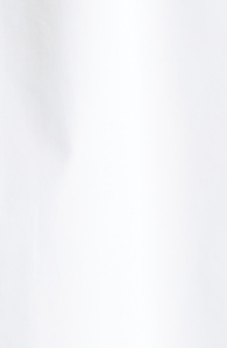 Balmain Cotton Poplin Button-Down Shirt, Alternate, color, Optical White