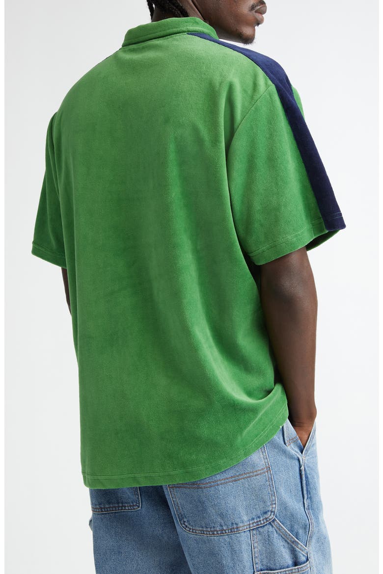 Joyride Velour Polo, Alternate, color, GREEN