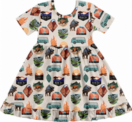 Fletch Tiny Traveler Shortsleeve Twirl Dress