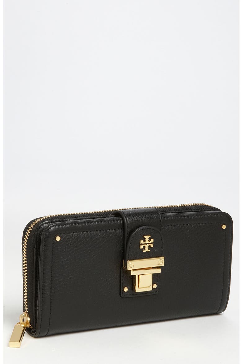 'Rachael' Continental Wallet, Main, color, BLACK