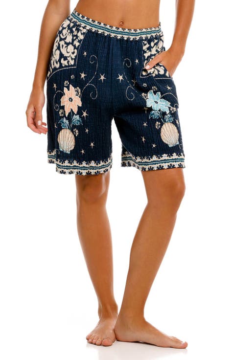 Malaga Sereia Floral Cover-Up Shorts
