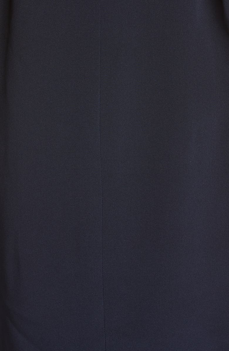 CUSHNIE Chiffon Hem Strapless Silk Dress, Alternate, color, 