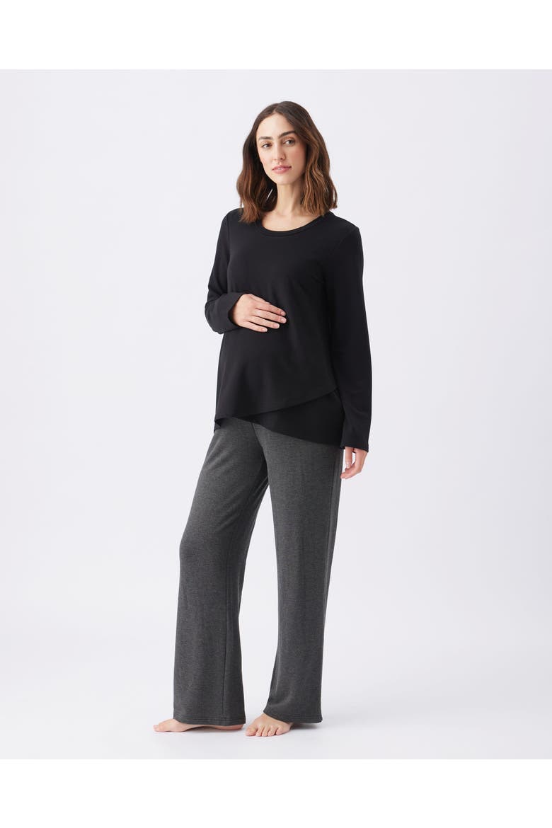 Super Soft Lounge Pant, Alternate, color, Charcoal Marle