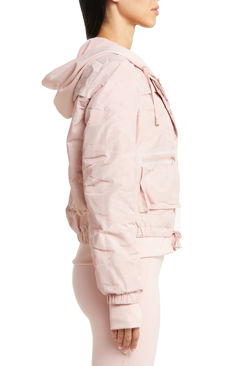 Skyfall Hooded Aviator Jacket, Alternate, color, PEACH BLUSH CAMO