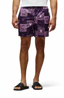Psycho Bunny Gio Print Swim Trunks