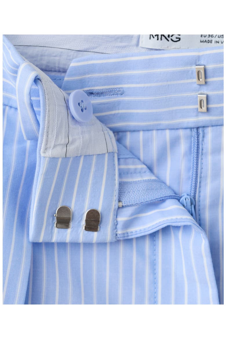 Pinstripe Wide Leg Pants, Alternate, color, BLUE