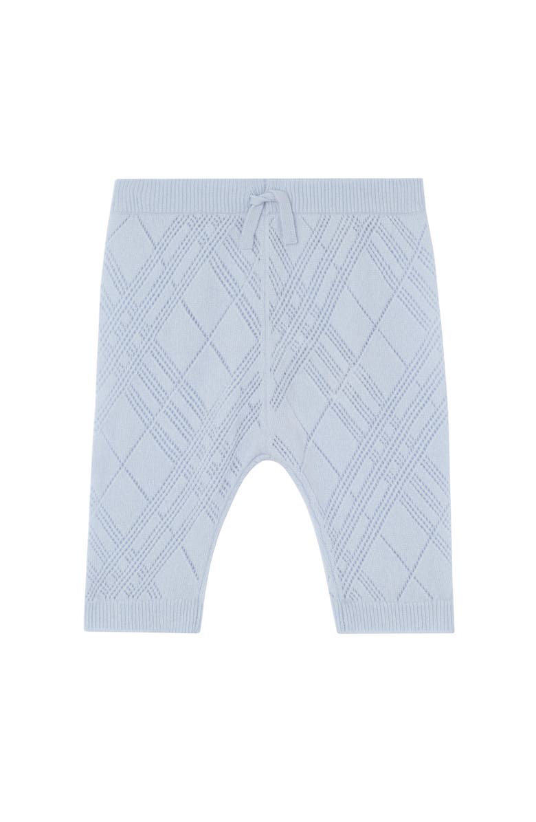 Burberry Check Cashmere Two-piece Set, Alternate, color, Dusty Blue