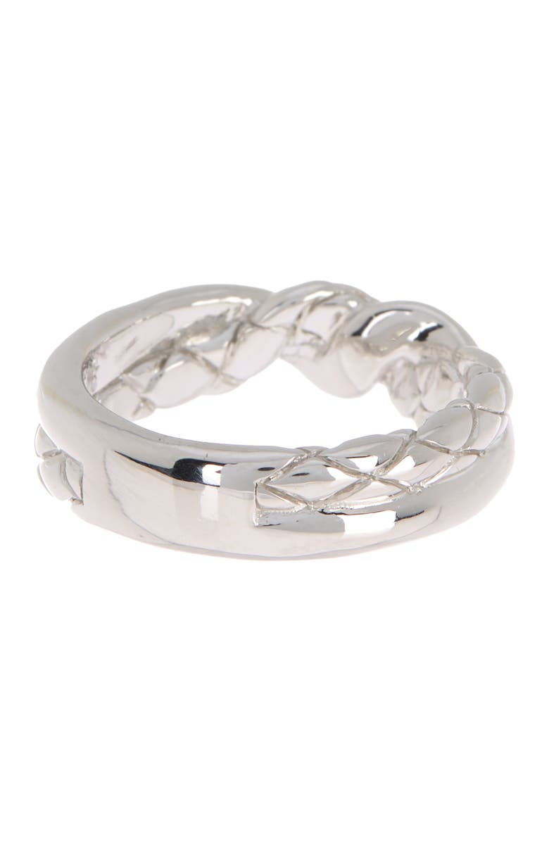 Judith Ripka Twisted Band Ring, Alternate, color, Silv