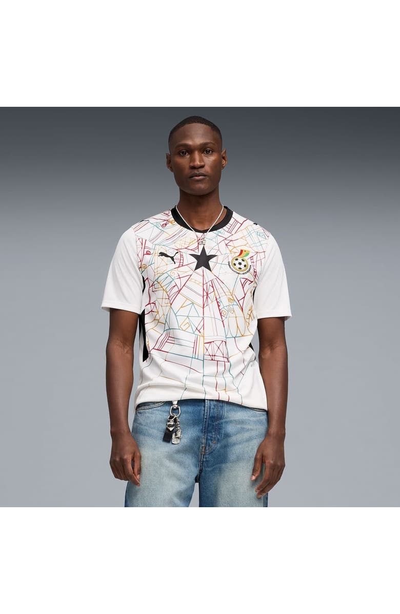 PUMA Men's Puma  White Ghana National Team 2026 Home Replica Jersey, Main, color, White