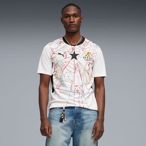 Men's Puma  White Ghana National Team 2026 Home Replica Jersey