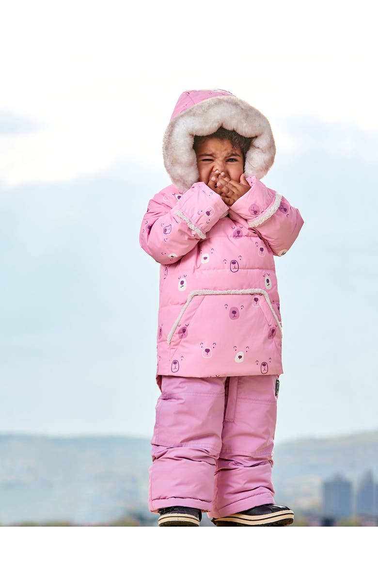 Deux par Deux Baby Girl's Two Piece Baby Snowsuit Orchid, Alternate, color, 