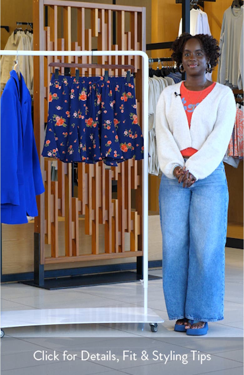 Floral A-Line Skirt, sales video thumbnail