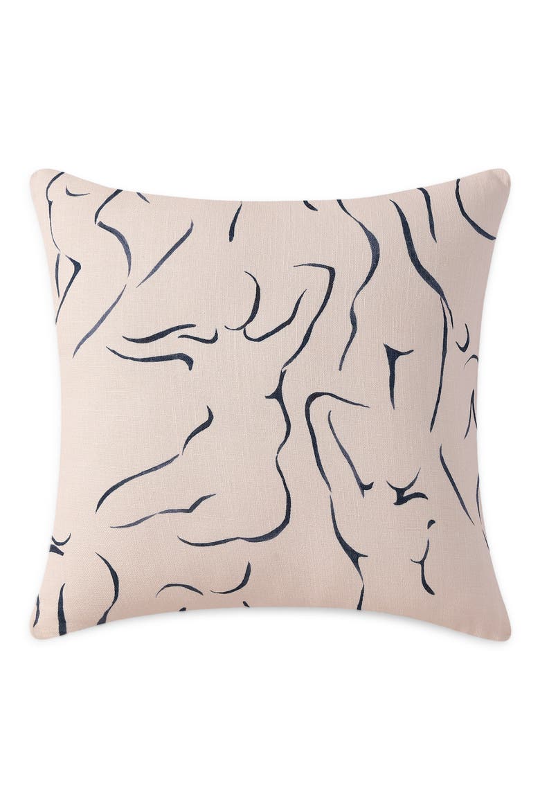 Amour Big Throw Pillow, Main, color, OFF WHITE