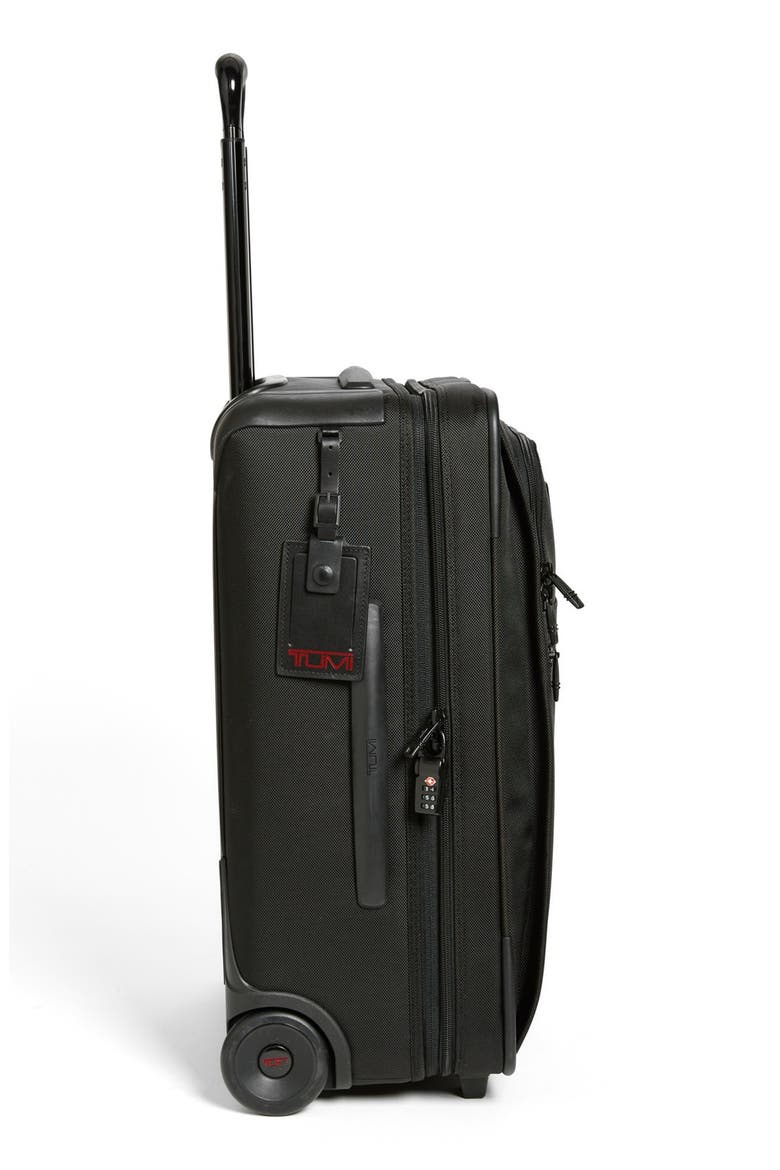 'Alpha 2' Frequent Traveller Expandable Wheeled Packing Case, Alternate, color, BLACK
