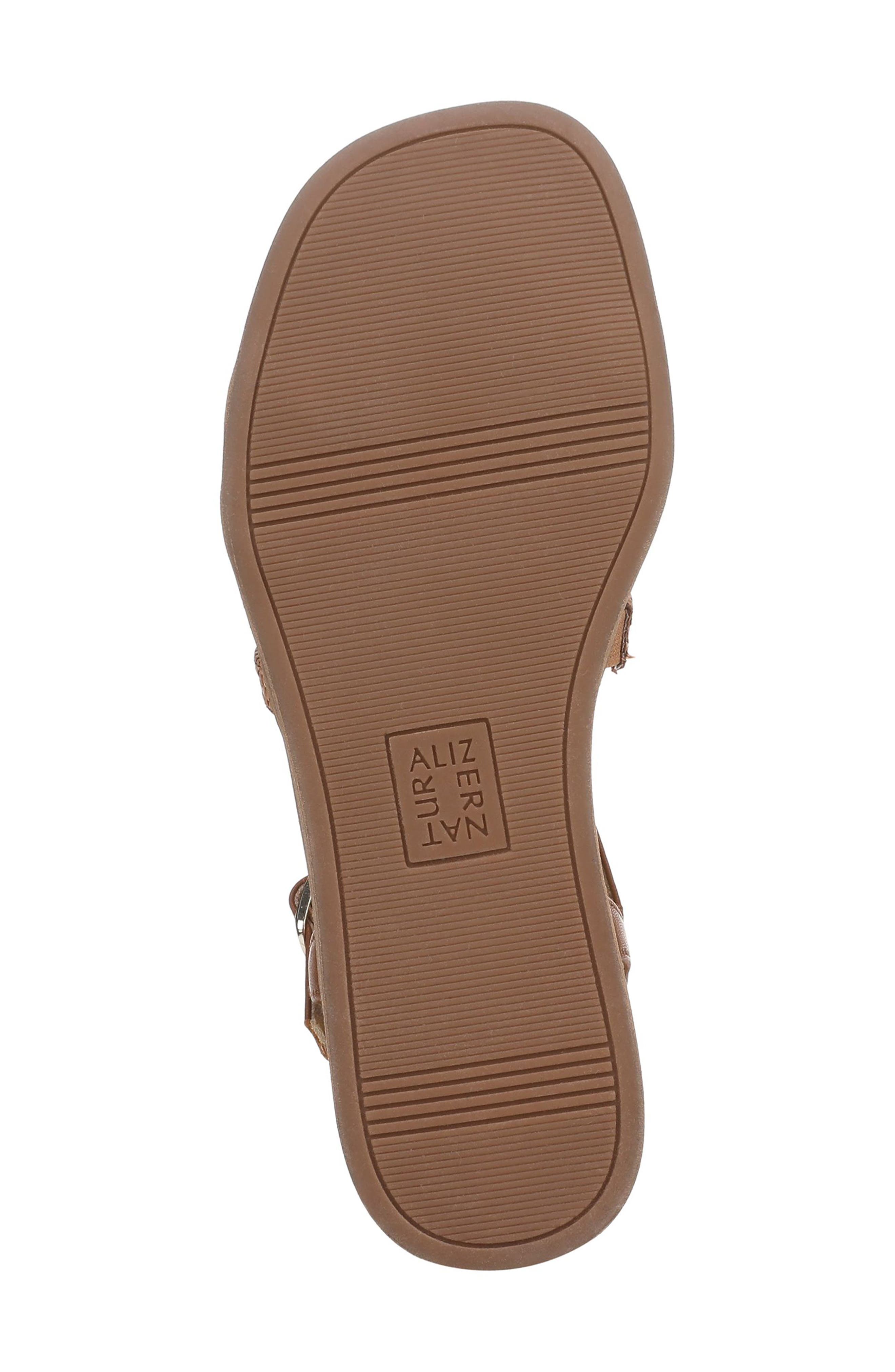 Naturalizer Julia Sandal, Alternate, color, Toffee Brown Faux Suede