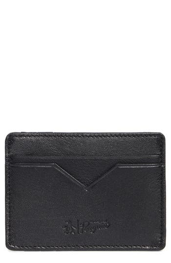Original Penguin Embossed Logo Card Case In Black
