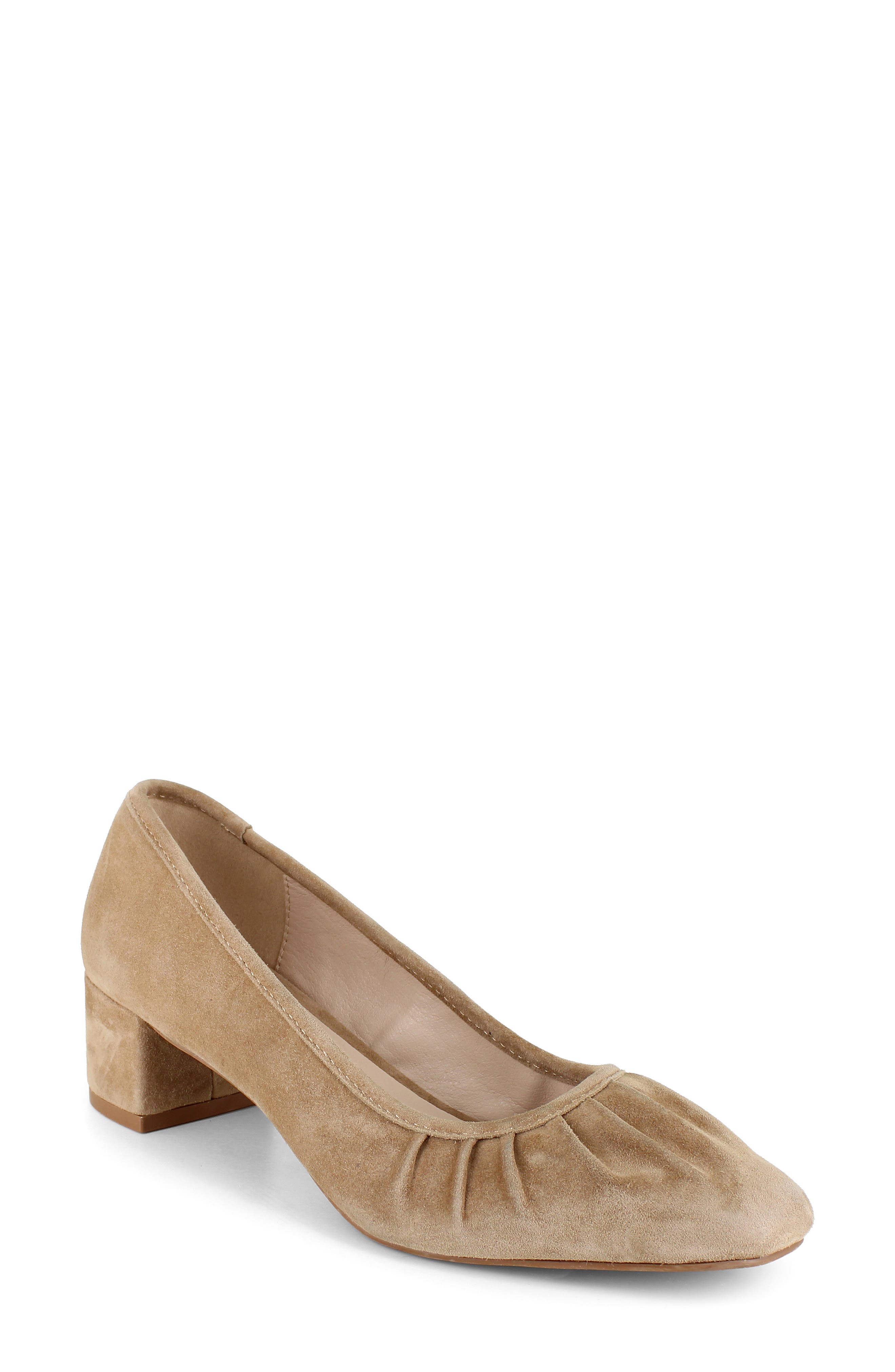 Jade Suede Pump, Main, color, GOLDEN BROWN