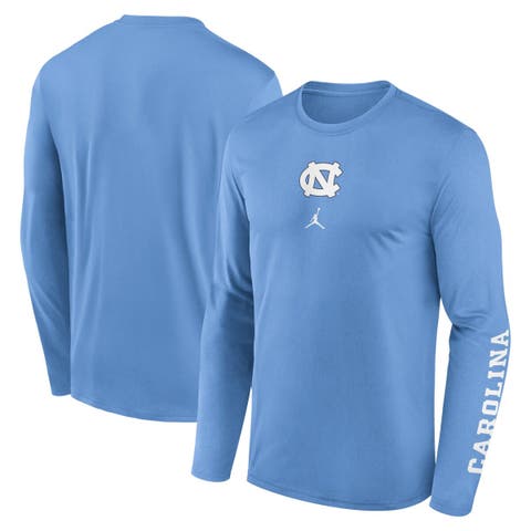 Men's Jordan Brand  Carolina Blue North Carolina Tar Heels Primetime Center Lockup Two-Hit Legend Long Sleeve T-Shirt