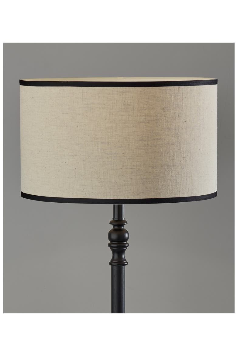 Zeek Floor Lamp, Alternate, color, BLACK WOOD