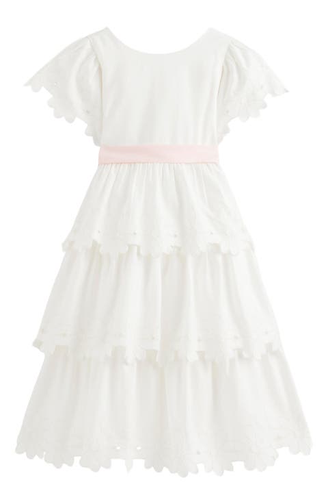 Kids' Floral Cutout Tiered Dress (Toddler, Little Kid & Big Kid)