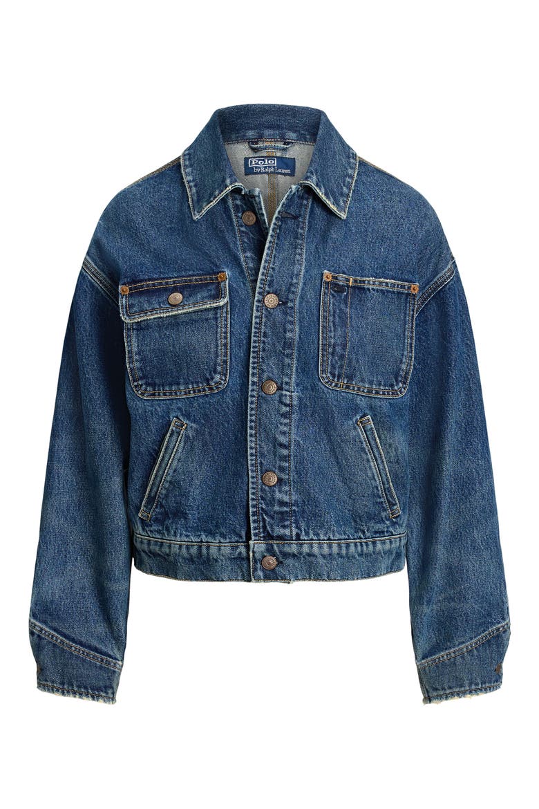 Dungaree Denim Jacket, Alternate, color, MENDEZ WASH