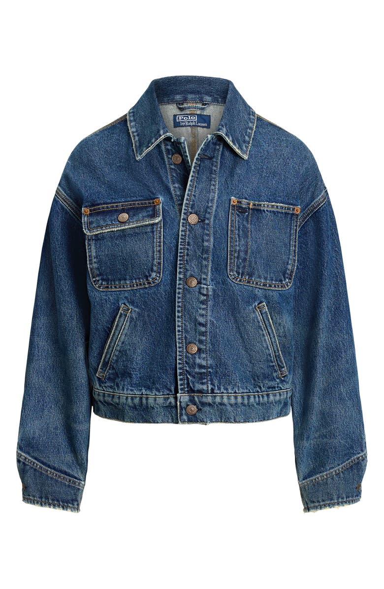 Polo Ralph Lauren Dungaree Denim Jacket, Alternate, color, Mendez Wash