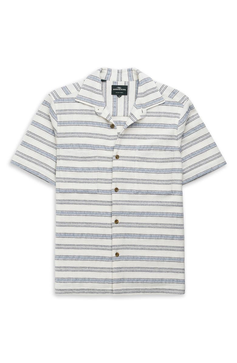 Rodd & Gunn Yarrow Creek Short Sleeve Recycled Cotton Blend Button-Up Shirt, Alternate, color, Ecru