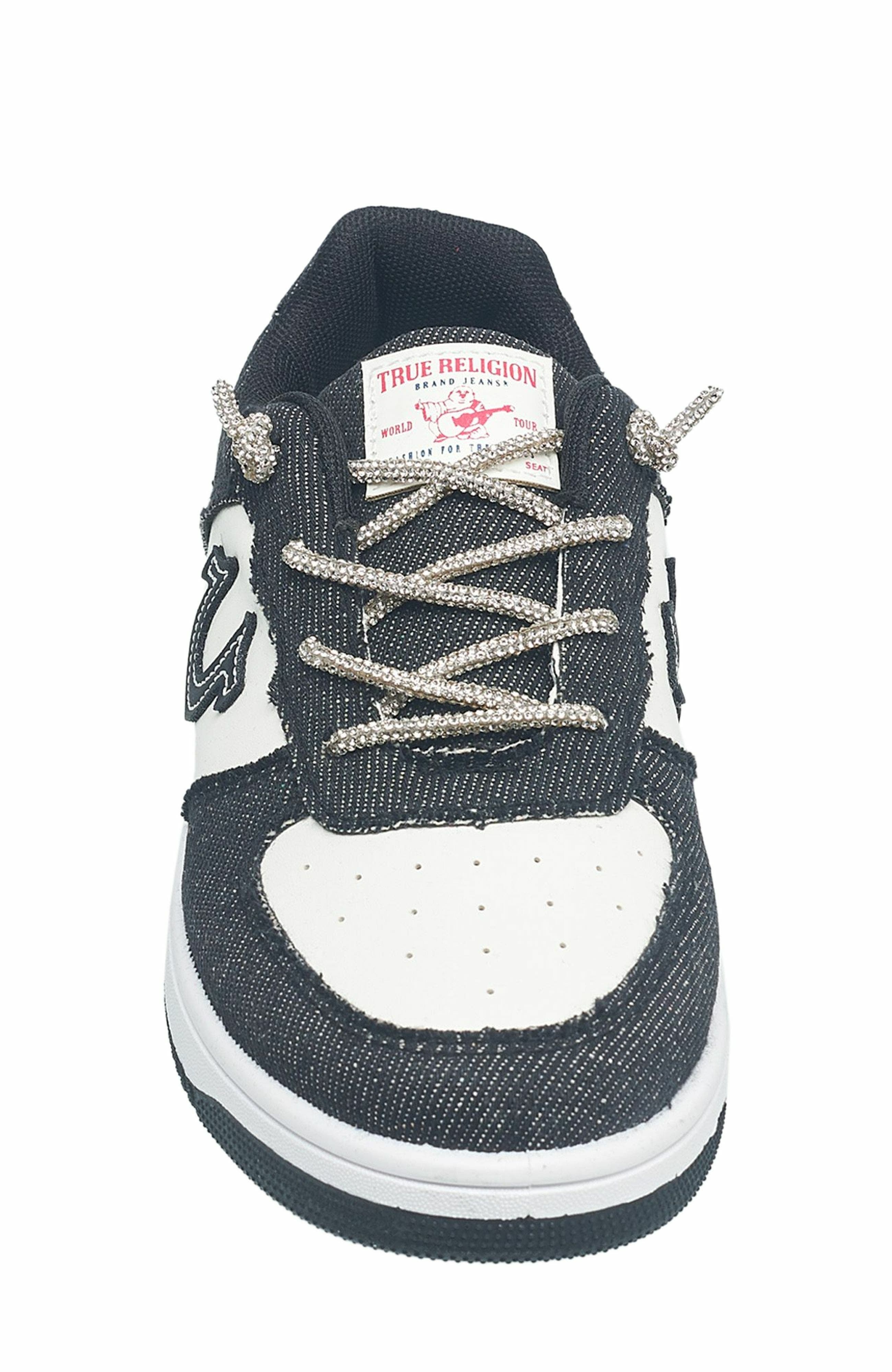 True Religion Girl's Allison Logo Sneaker, Alternate, color, Black