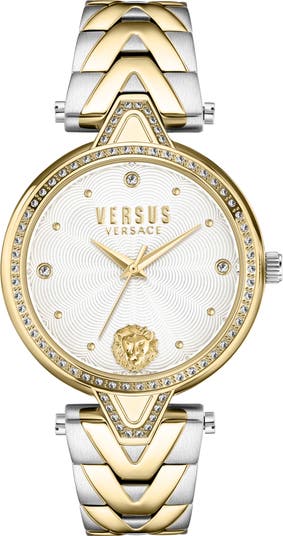 Versace Versus White Watch w/ gold trim Versus by Versace VSPOQ0618 Fire Island White Dial Silicone  main image 4