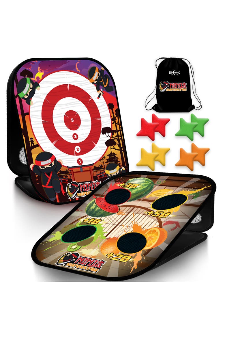 Ninja Superstar | 2-in-1 Corn Hole Games for Kids, Main, color, Multicolored