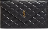 Saint Laurent Paris Diamond Quilt Pouch