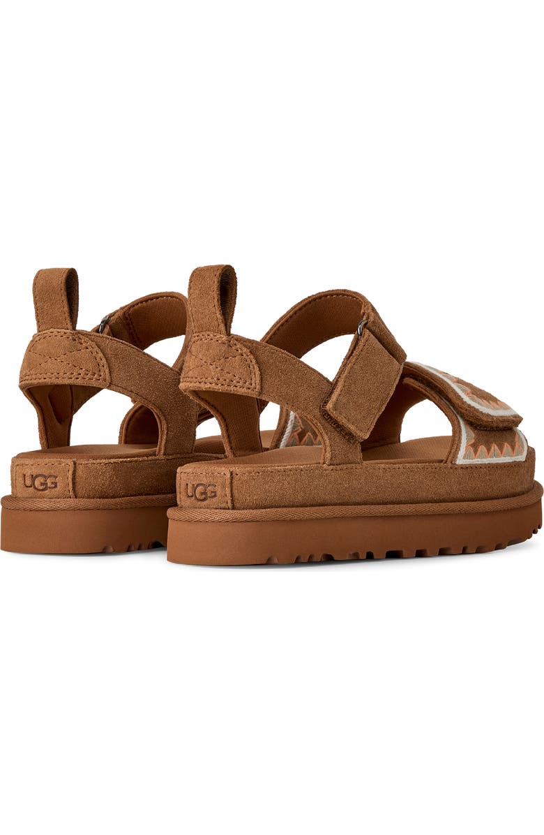 UGG<sup>®</sup> Goldenstar Artistich Sandal, Alternate, color, Chestnut