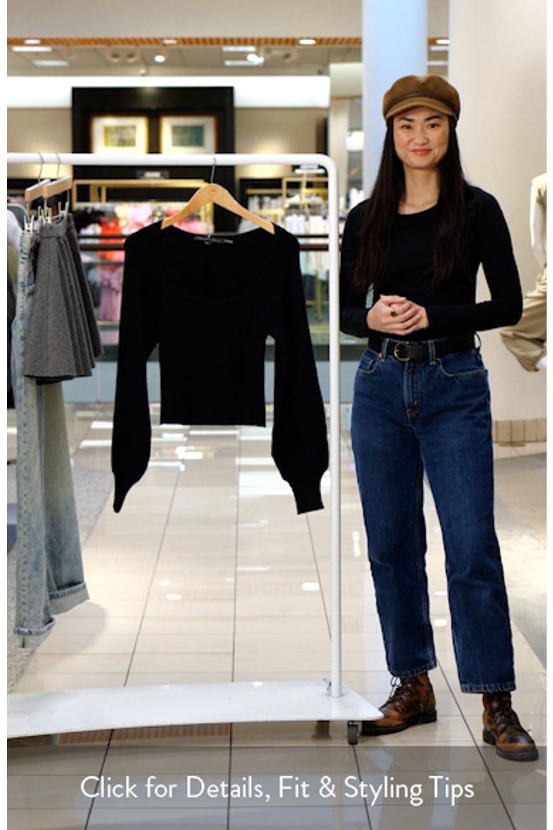 Ribbed Bishop Sleeve Top video