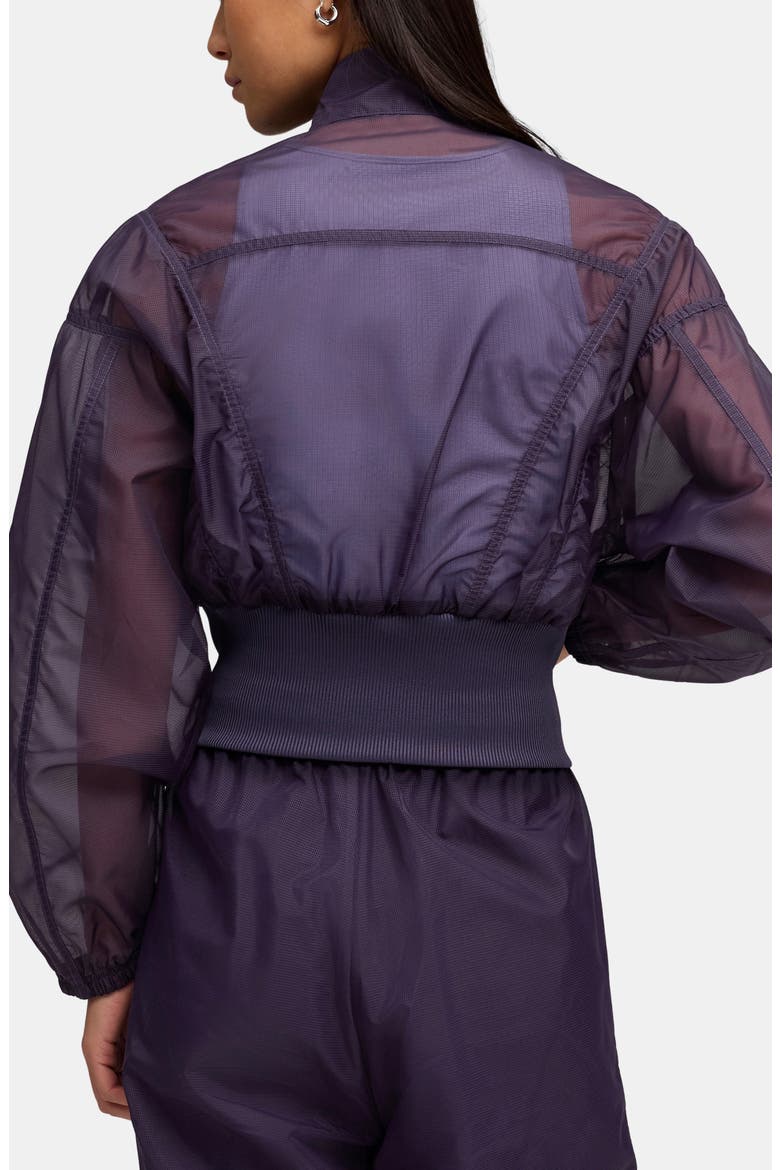 Dare To Water Repellent Sheer Woven Jacket, Alternate, color, DEEP PLUM