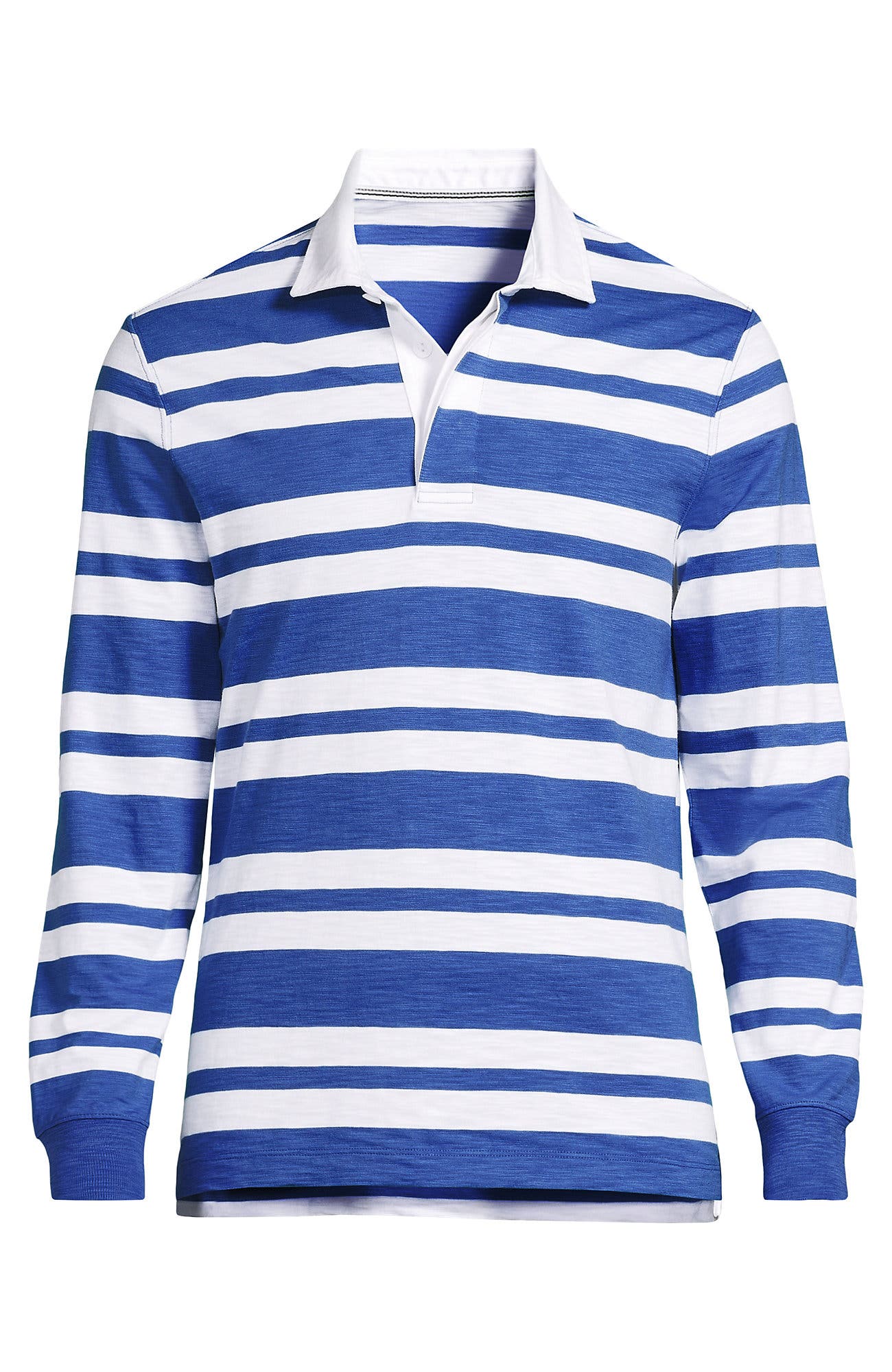 Muted Cobalt Blue/White Stripe