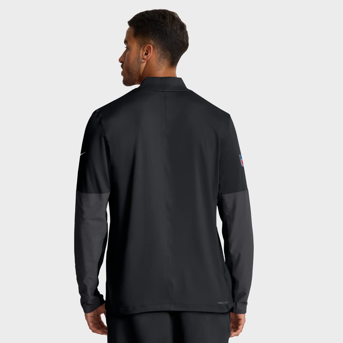 Men's Nike Black Pittsburgh Steelers Sideline Dri-FIT Half-Zip Pullover - image 2