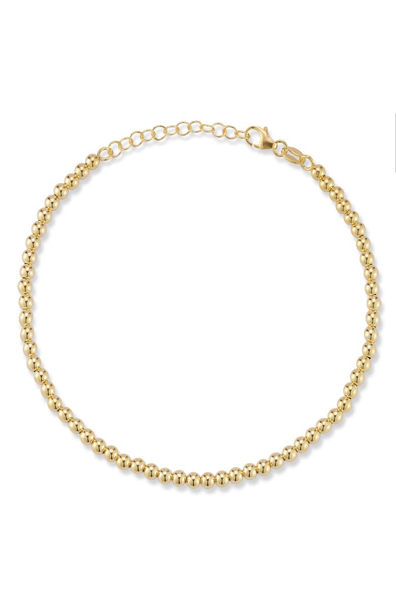 Ember Fine Jewelry Beaded Ball Bracelet, Main, color, Gold