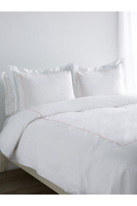 Marrow Stripe Cotton Percale Duvet Set