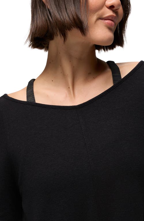 Prana New Moon Long Sleeve T-shirt In Black
