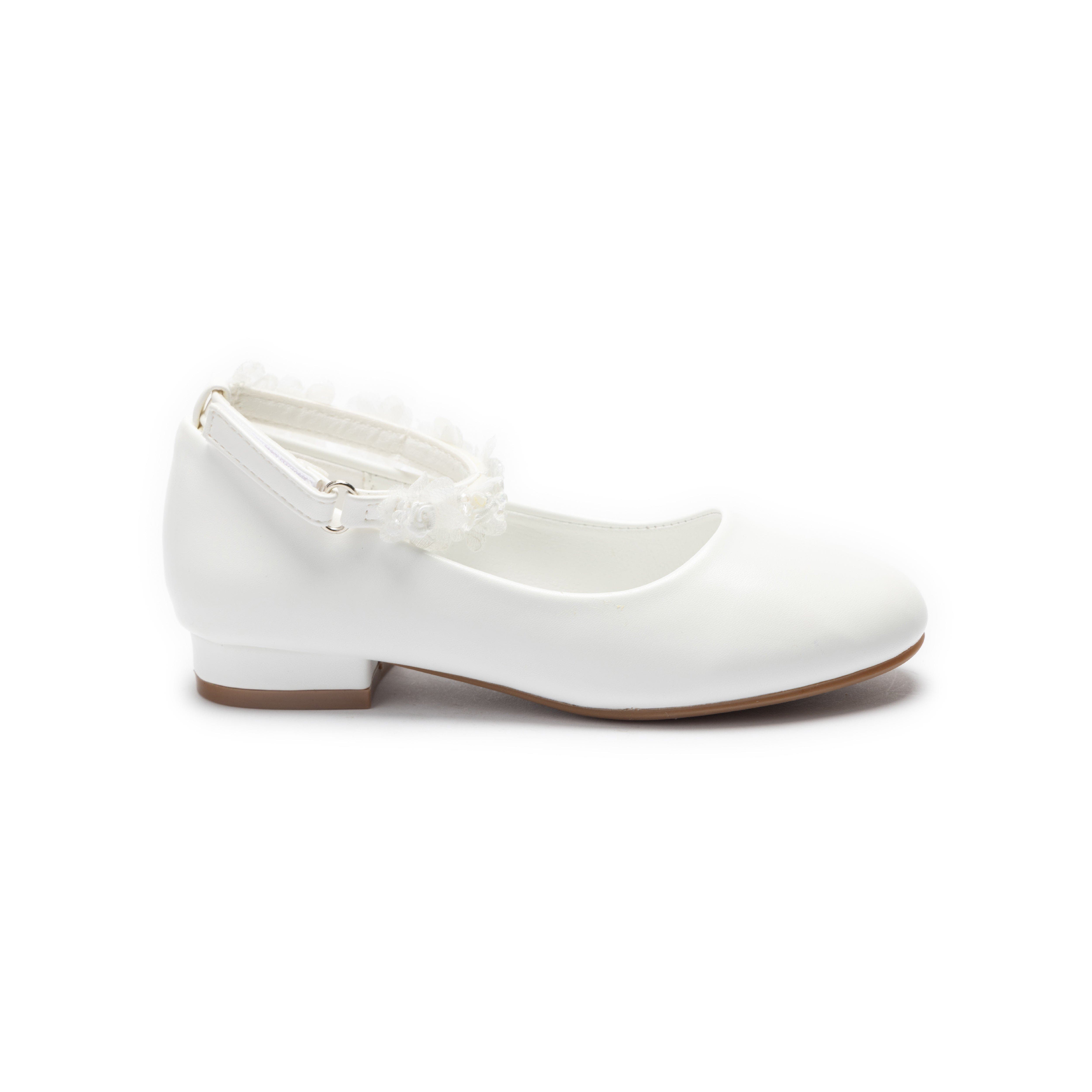 Tulleen Elara Flower Shoes, Alternate, color, White