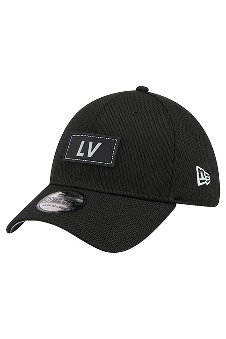 Men's New Era  Black Las Vegas Raiders Scoreboard 39THIRTY Flex Hat, Main, color, Black