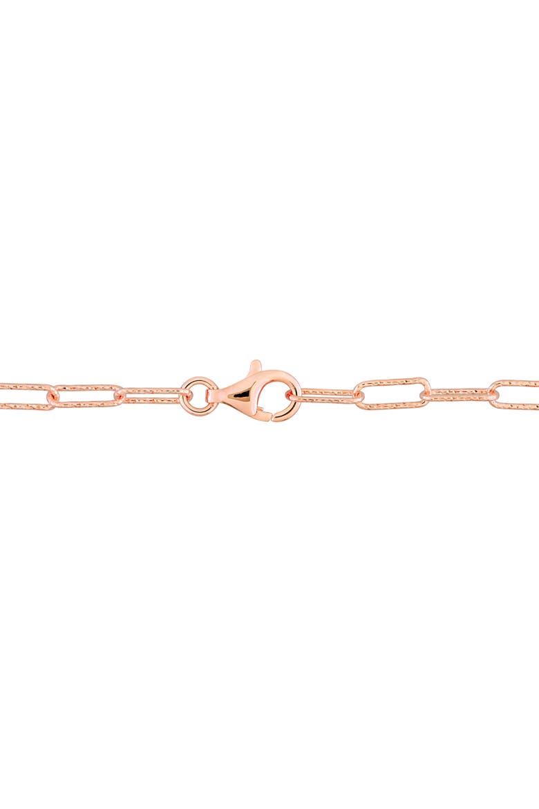 Morganite & White Topaz Heart Necklace, Alternate, color, Morganite