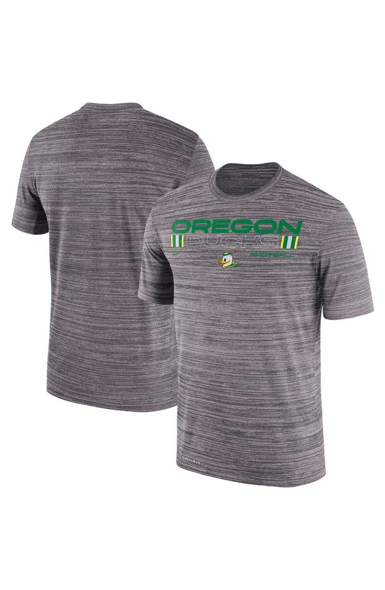 Nike Men's Nike Gray Oregon Ducks Team Velocity Legend Performance T-Shirt, Alternate, color, 