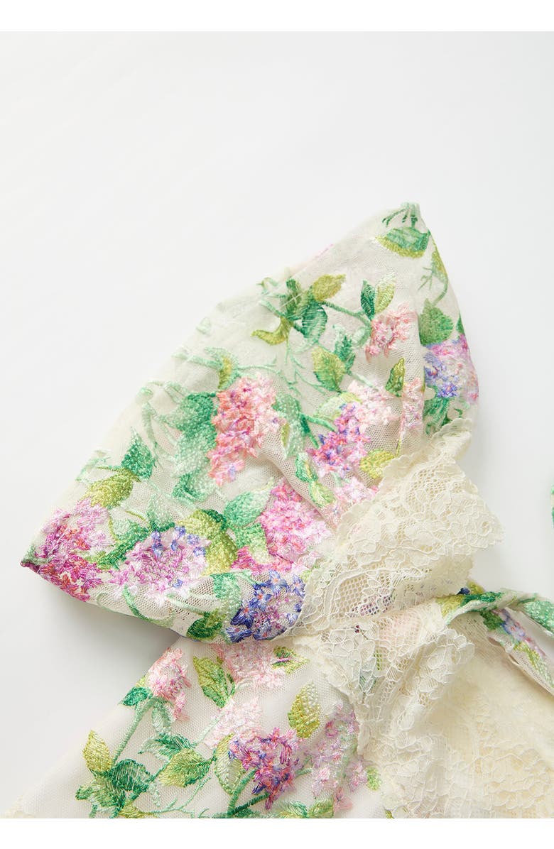 Marlo Kids Clementine Embroidered Maxi Dress, Alternate, color, Floral