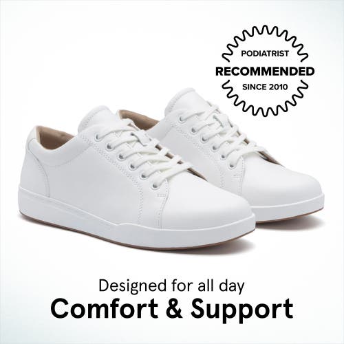 Abeo Encore Sneaker In White Leather - Regular