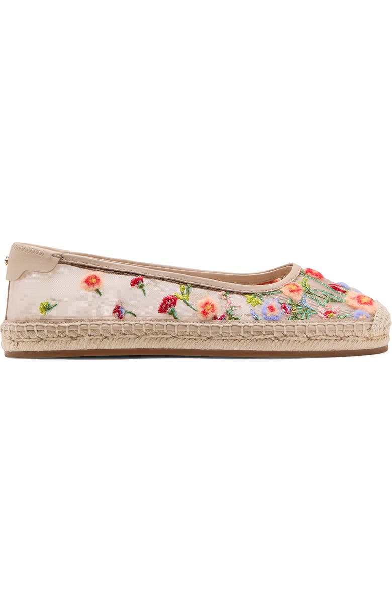 Kate Spade New York whimsical garden mesh espadrille flat, Alternate, color,