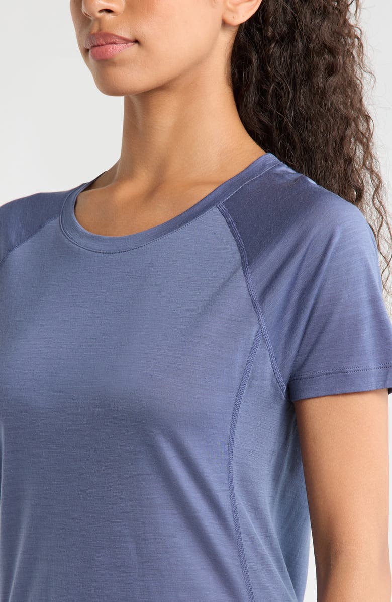 Smartwool Active Ultralite Crewneck T-Shirt, Alternate, color, Nightfall Blue